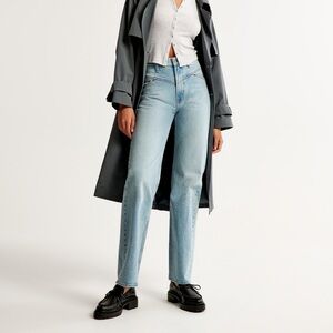 🤍 Abercrombie & Fitch Light Blue Curve Straight Leg Jeans Size 6